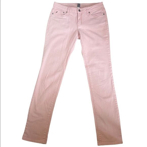 KENNETH COLE Pink Stretch Straight Leg Mid Rise Denim Jean 26 - Picture 2 of 10